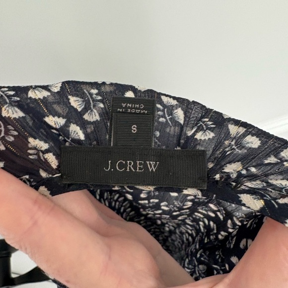 J. Crew Semi Sheer Floral Puff Sleeve Top S - Picture 6 of 6
